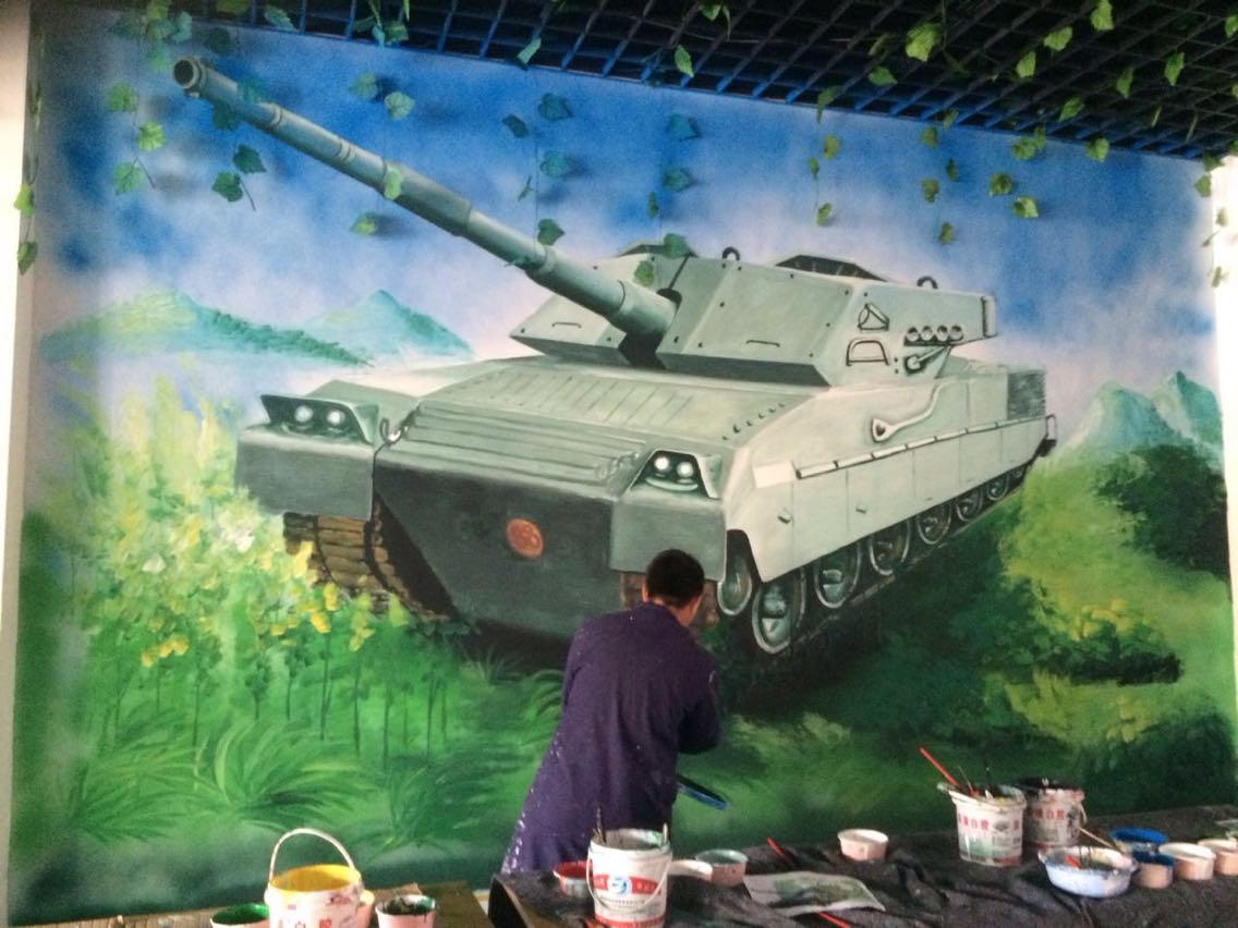 学校酒店场馆墙绘 (17)