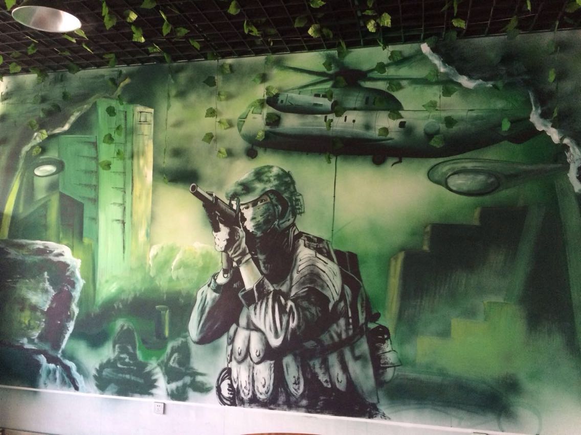学校酒店场馆墙绘 (27)