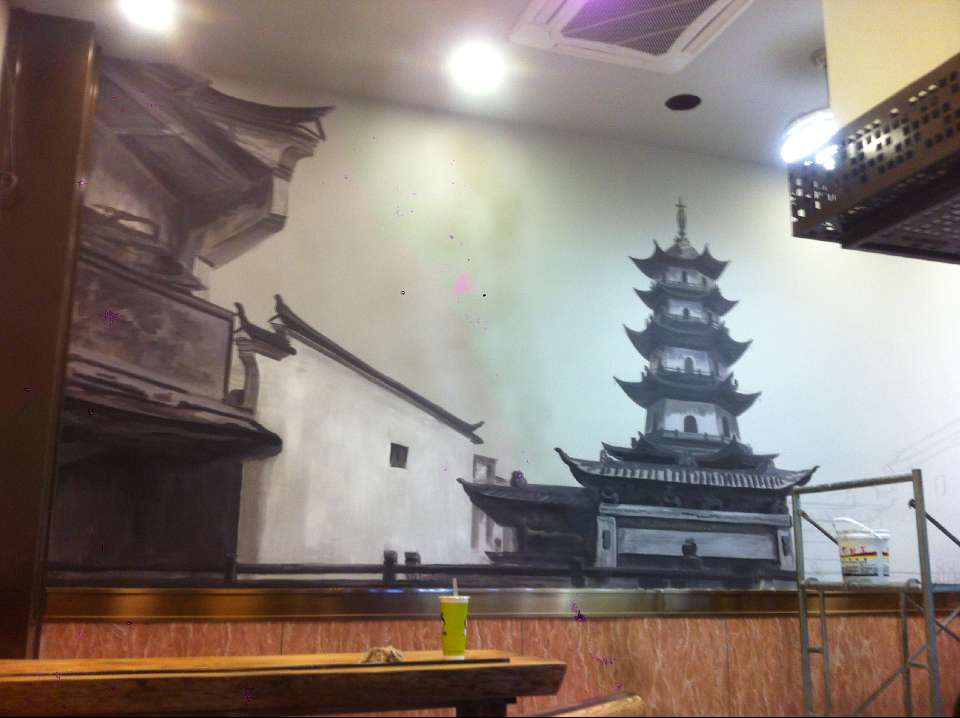 学校酒店场馆墙绘 (4)