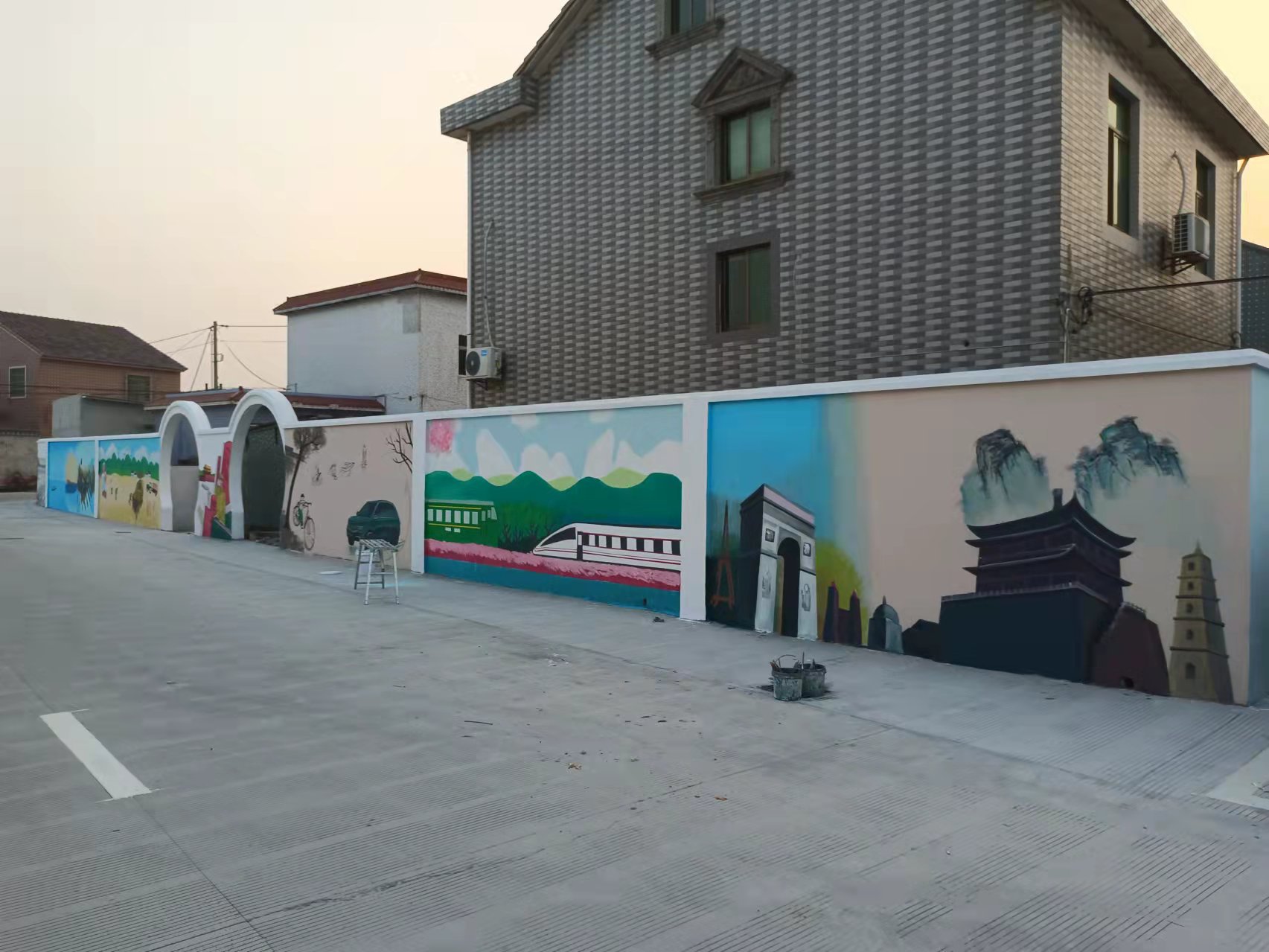 街道社区墙绘