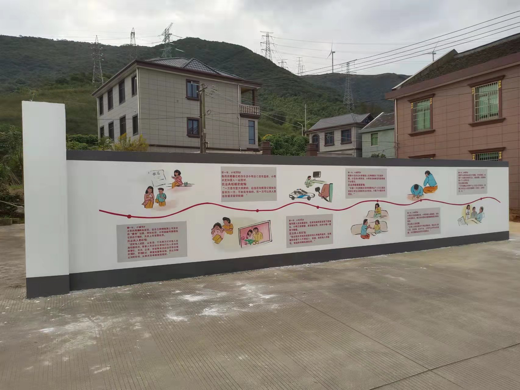新农村建设墙绘