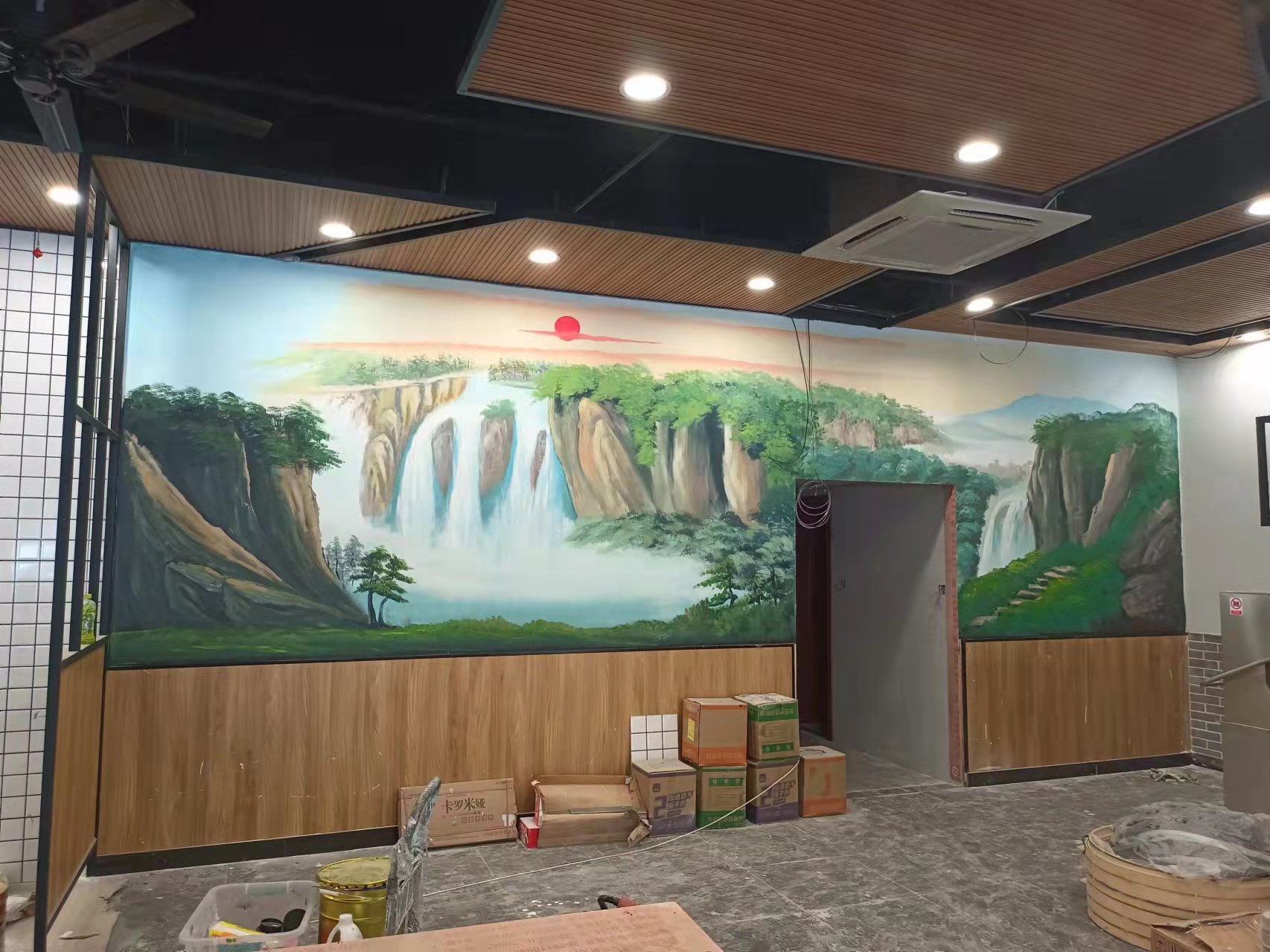 学校酒店场馆墙绘