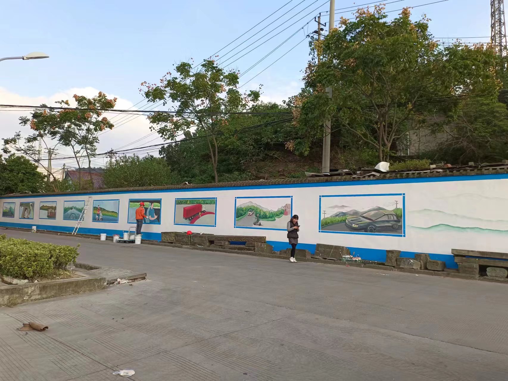 新农村建设墙绘 (2)